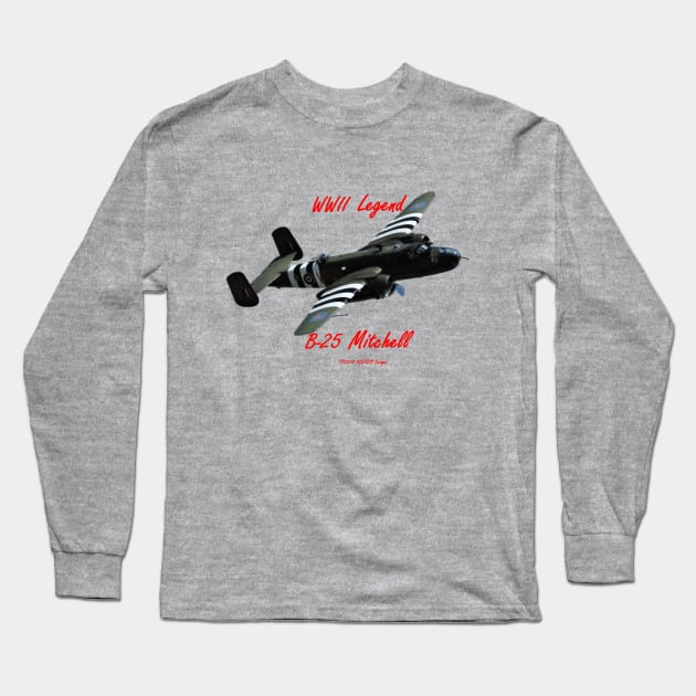 B-25 Fast Pass Design 1 Long Sleeve T-Shirt by acefox1